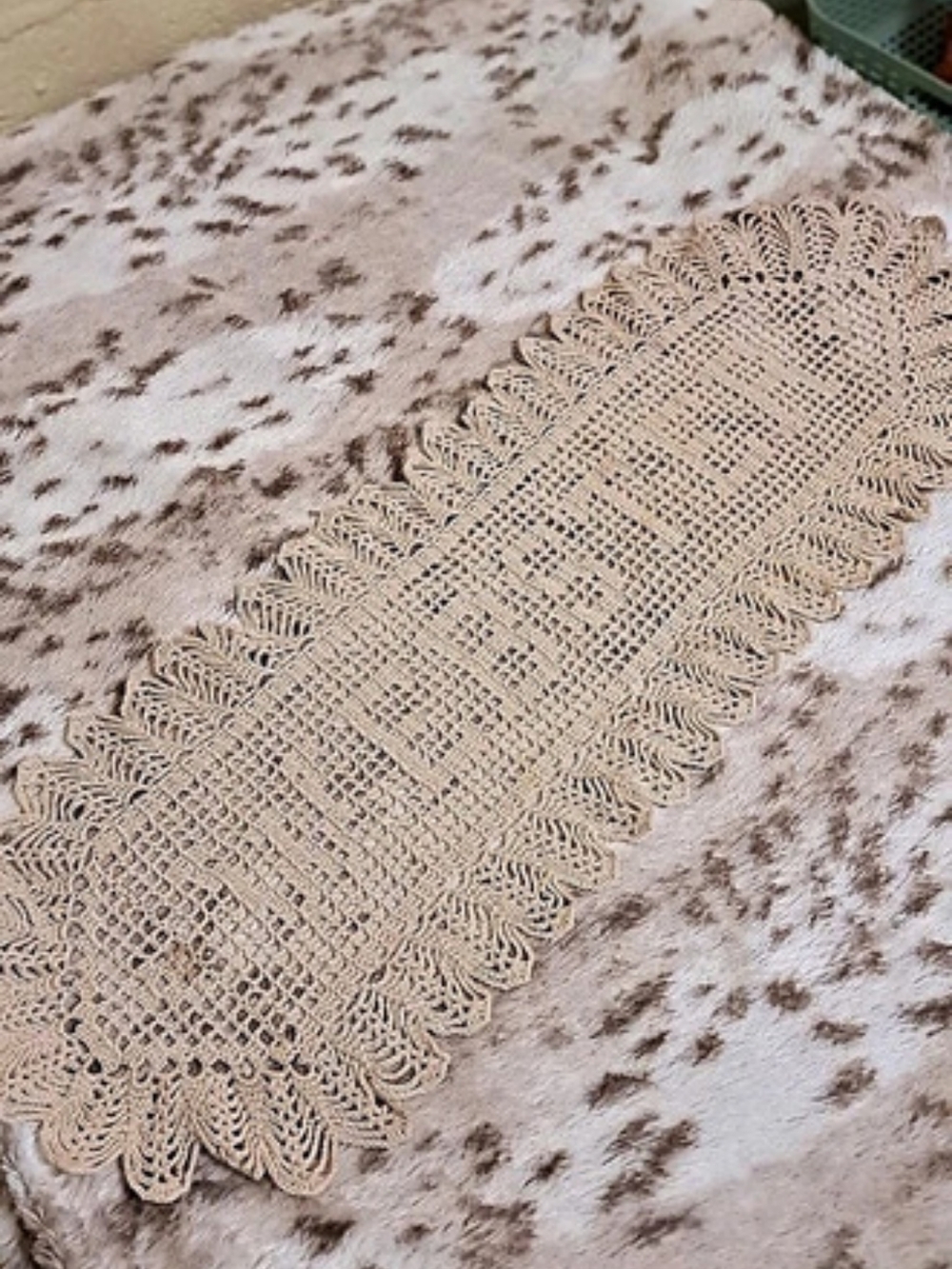 Crocheted Knitted Webster Table Place Mat Or Runner
